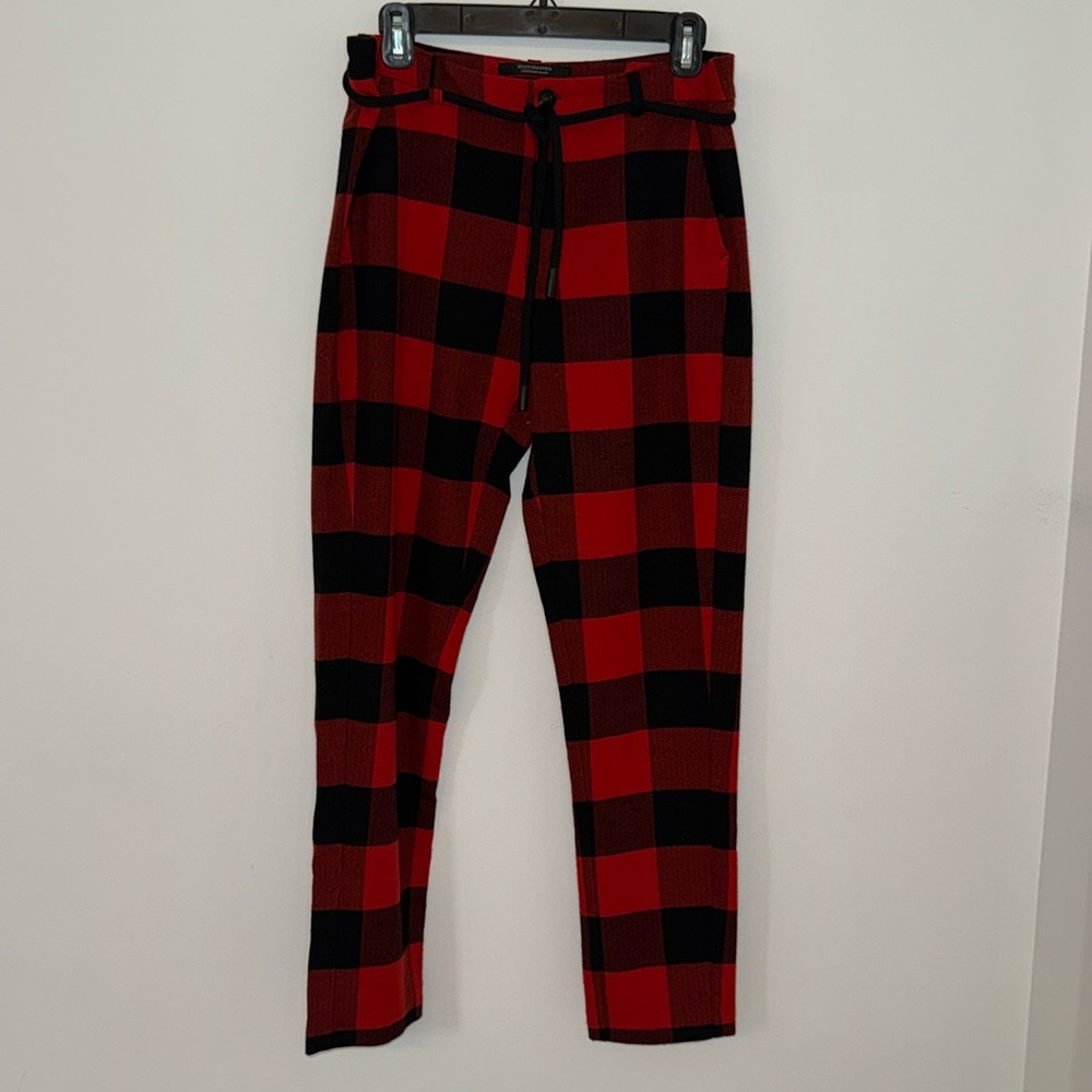 Scotch And Soda Checked Tailored Pants With Tie-U… - image 2